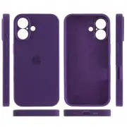 Чехол Silicone Case Full Camera Protective (AA) для Apple iPhone 16 (6.1"), Фиолетовый / Amethyst