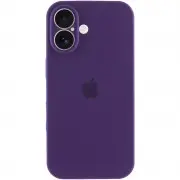 Чехол Silicone Case Full Camera Protective (AA) для Apple iPhone 16 (6.1"), Фиолетовый / Amethyst