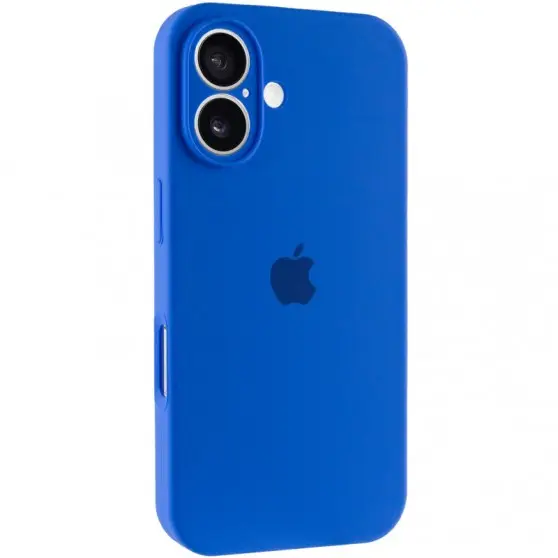 Чохол Silicone Case Full Camera Protective (AA) для Apple iPhone 16 (6.1") Синій / Capri Blue