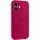 Чехол Silicone Case Full Camera Protective (AA) для Apple iPhone 16 (6.1") Красный / Rose Red