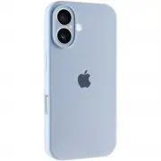 Чехол Silicone Case Full Camera Protective (AA) для Apple iPhone 16 (6.1") Голубой / Sweet Blue