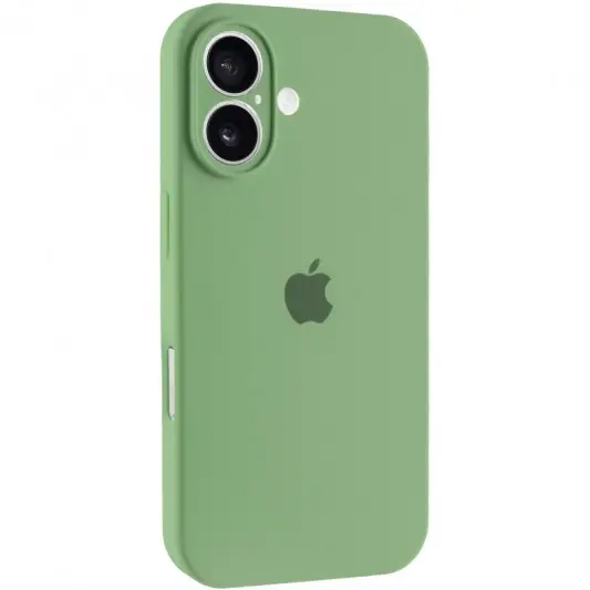 Чехол Silicone Case Full Camera Protective (AA) для Apple iPhone 16 (6.1") Мятный / Mint
