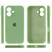 Чехол Silicone Case Full Camera Protective (AA) для Apple iPhone 16 (6.1"), Мятный / Mint