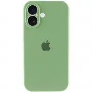 Чехол Silicone Case Full Camera Protective (AA) для Apple iPhone 16 (6.1"), Мятный / Mint