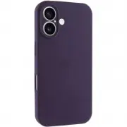 Чехол Silicone Case Full Camera Protective (AA) для Apple iPhone 16 (6.1") Фиолетовый / Elderberry