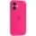Чехол Silicone Case Full Camera Protective (AA) для Apple iPhone 16 (6.1") Розовый / Barbie pink
