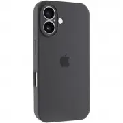 Чохол Silicone Case Full Camera Protective (AA) для Apple iPhone 16 (6.1") Сірий / Dark Gray