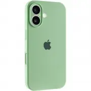 Чохол Silicone Case Full Camera Protective (AA) для Apple iPhone 16 (6.1") Зелений / Pistachio