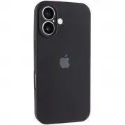 Чехол Silicone Case Full Camera Protective (AA) для Apple iPhone 16 Plus (6.7"), Черный / Black