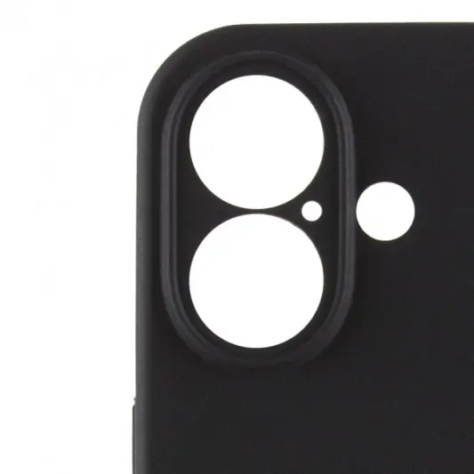 Чехол Silicone Case Full Camera Protective (AA) для Apple iPhone 16 Plus (6.7") Черный / Black - изображение 3