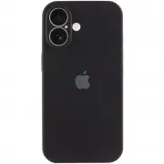 Чехол Silicone Case Full Camera Protective (AA) для Apple iPhone 16 Plus (6.7"), Черный / Black