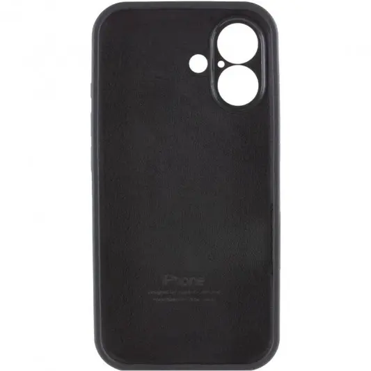 Чехол Silicone Case Full Camera Protective (AA) для Apple iPhone 16 Plus (6.7") Черный / Black - изображение 5
