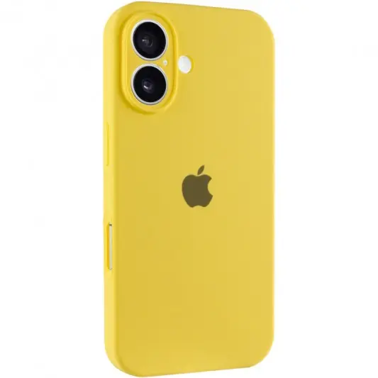 Чохол Silicone Case Full Camera Protective (AA) для Apple iPhone 16 Plus (6.7") Жовтий / Yellow