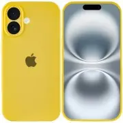 Чохол Silicone Case Full Camera Protective (AA) Apple iPhone 16 Plus (6.7"), Жовтий / Yellow