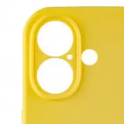 Чохол Silicone Case Full Camera Protective (AA) Apple iPhone 16 Plus (6.7"), Жовтий / Yellow