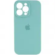 Чохол Silicone Case Full Camera Protective (AA) для Apple iPhone 16 Pro Max (6.9") Бірюзовий / Marine Green