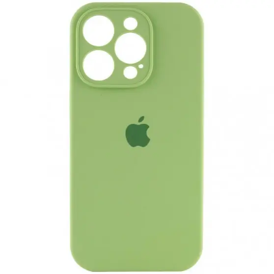 Чехол Silicone Case Full Camera Protective (AA) для Apple iPhone 16 Pro Max (6.9") Мятный / Mint