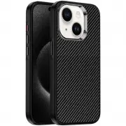 Чохол TPU+PC Carbon with MagSafe для Apple iPhone 13 (6.1"), Black