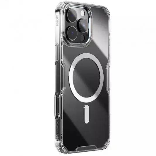 TPU чехол Nillkin Nature Pro Magnetic для Apple iPhone 16 Pro Max (6.9"), Бесцветный (прозрачный)