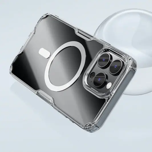TPU чехол Nillkin Nature Pro Magnetic для Apple iPhone 16 Pro Max (6.9"), Бесцветный (прозрачный) - изображение 6