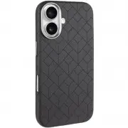 Шкіряний чохол Carved with MagSafe для Apple iPhone 16 (6.1"), Black