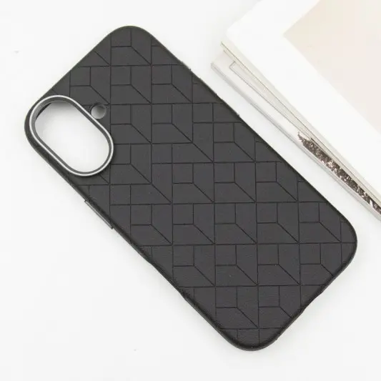 Шкіряний чохол Carved with MagSafe для Apple iPhone 16 (6.1") Black - зображення 2 