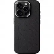 Кожаный чехол Carved with MagSafe для Apple iPhone 16 Pro Max (6.9"), Black