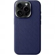Шкіряний чохол Carved with MagSafe для Apple iPhone 16 Pro Max (6.9"), Blue