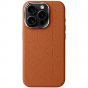 Кожаный чехол Carved with MagSafe для Apple iPhone 16 Pro Max (6.9"), Orange
