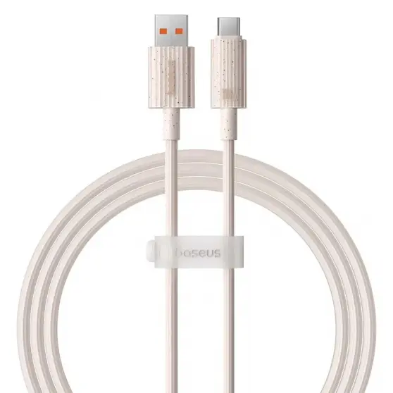 Дата кабель Baseus Habitat Series Fast Charging USB to Type-C 100W (1m) (P10360203421) Wheat Pink