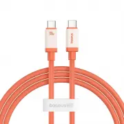 Дата кабель Baseus 0°C Series Fast Charging Type-C to Type-C 100W (1m) (P10368800731) Canyon Coral