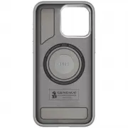 Чохол PC+Leather SGP with MagSafe для Apple iPhone 15 Pro (6.1"), Grey