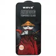 Захисне 2.5D скло Weva AirBag (тех.пак) для Apple iPhone 16 Pro Max (6.9") Чорний