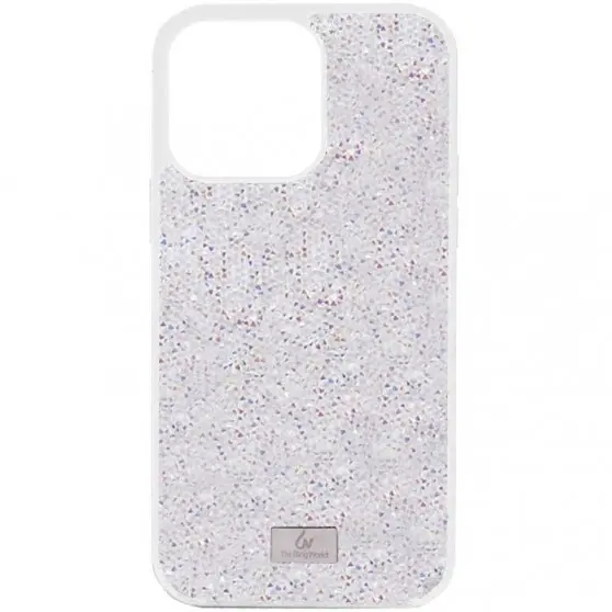 TPU чехол Bling World Rock Diamond для Apple iPhone 15 Pro (6.1") Белый