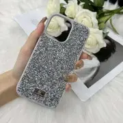 TPU чехол Bling World Rock Diamond для Apple iPhone 15 Pro Max (6.7"), Серебряный