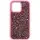 TPU чехол Bling World Rock Diamond для Apple iPhone 15 Pro Max (6.7") Ярко-розовый