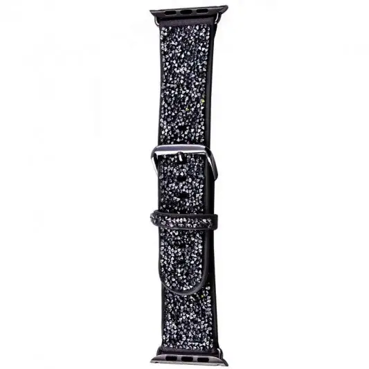 Ремінець Bling World Rock Diamond для Apple Watch 38/40/41/42mm(ser.10) Чорний