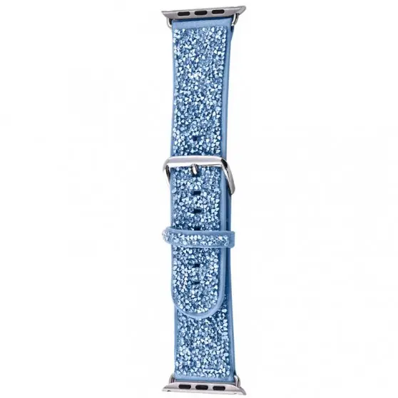 Ремешок Bling World Rock Diamond для Apple Watch 38/40/41/42mm(ser.10) Голубой
