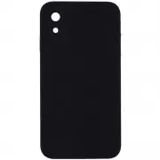 Silicone Case Square Full Camera Protective (AA) NOLOGO для Apple iPhone XR (6.1") Черный / Black