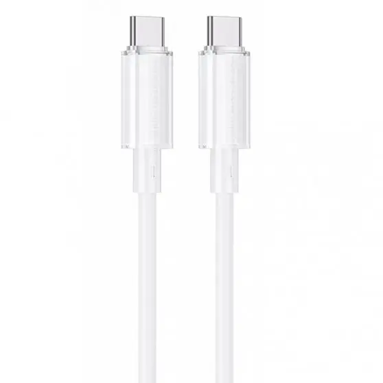 Дата кабель Borofone BX112 Lemon Type-C to Type-C 60W (1m) White