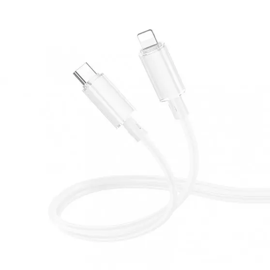 Дата кабель Borofone BX112 Lemon Type-C to Lightning 27W (1m) White