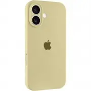 Чехол Silicone Case Full Camera Protective (AA) для Apple iPhone 16 (6.1") Желтый / Mellow Yellow