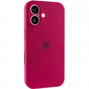 Чохол Silicone Case Full Camera Protective (AA) Apple iPhone 16 Plus (6.7"), Червоний / Rose Red