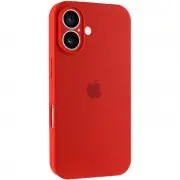 Чехол Silicone Case Full Camera Protective (AA) для Apple iPhone 16 Plus (6.7"), Красный / Red
