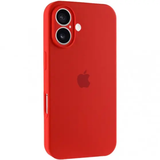 Чехол Silicone Case Full Camera Protective (AA) для Apple iPhone 16 Plus (6.7"), Красный / Red