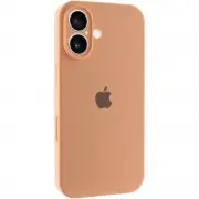 Чехол Silicone Case Full Camera Protective (AA) для Apple iPhone 16 Plus (6.7") Оранжевый / Cantaloupe