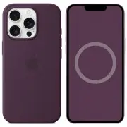 Чехол Silicone case (AAA) with Magsafe and Animation для Apple iPhone 16 Pro (6.3") Plum