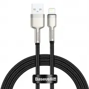 Дата кабель Baseus Cafule Series Metal USB to Lightning 2.4A (1m) (CALJK-A0) Black