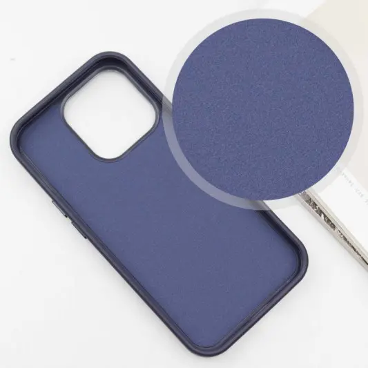 Кожаный чехол SnapCase with MagSafe для Apple iPhone 11 Pro Max (6.5") Dark Blue - изображение 3