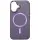 Шкіряний чохол SnapCase with MagSafe для Apple iPhone 16 (6.1") Dark Purple